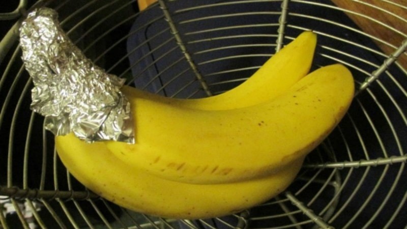 μπανάνες με αλουμινόχαρτο