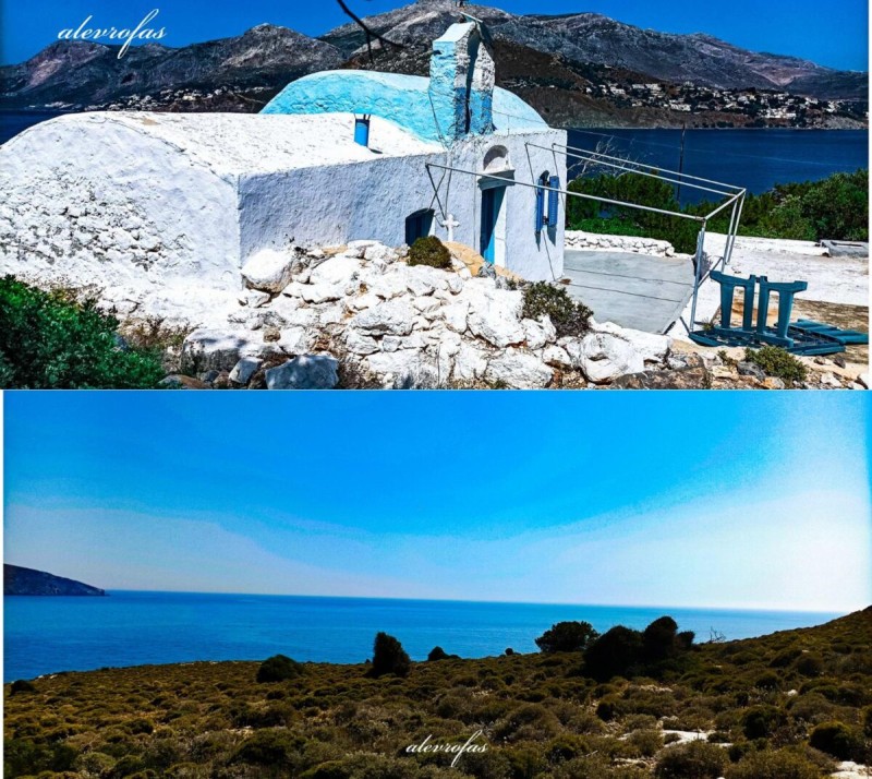 Πανέμορφη εικόνα: Εντυπωσιάζει το νησάκι της Αγίας Κυριάκης με τη ζωγραφισμένη σημαία πάνω στα βράχια!