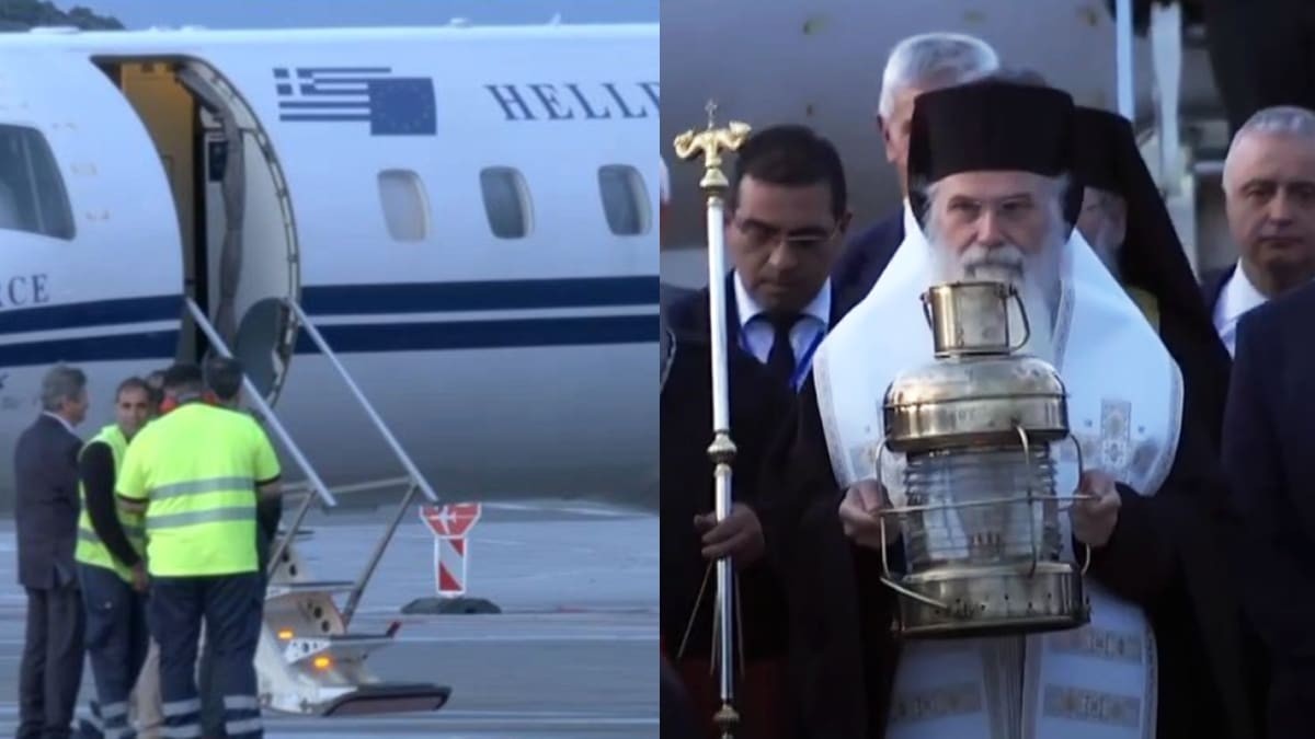 Έφτασε στην Αθήνα το Άγιο Φως από τον Πανάγιο Τάφο των Ιεροσολύμων - Με 16 ειδικές πτήσεις θα μεταφερθεί στις Μητροπόλεις 