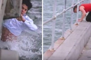 Πήγε να πετάξει τη στάχτη της γιαγιά του στη θάλασσα - Τότε βλέπει το απίστευτο και βουτάει δίχως δεύτερη σκέψη στο νερό! (Video)