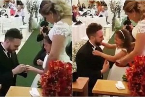 37χρονος γαμπρός προσφέρει δαχτυλίδι στη θετή κόρη του - Άφωνη η 27χρονη νύφη και μητέρα της (Video)