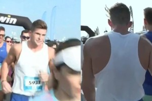 Κασσελάκης και Tyler έτρεξαν στο Spetses Mini Marathon και τερμάτισαν μαζί
