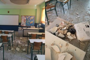 Αιγάλεω: Καταγγελία-κόλαφος για το μέρος της οροφής που κατέρρευσε σε δημοτικό σχολείο - «Θα είχαμε θρηνήσει τουλάχιστον πέντε με έξι παιδιά…»