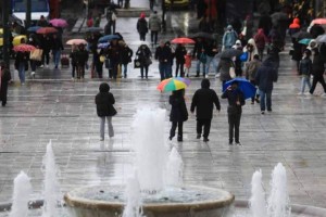 Η Φωτογραφία της Ημέρας: Βροχερή Τετάρτη στην Αθήνα