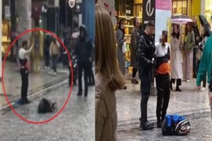 Βίντεο ντοκουμέντο από την επίθεση στην Ερμού: Η στιγμή της σύλληψης του δράστη που μαχαίρωσε την 22χρονη - «Ήταν κατάσκοπος και με παρακολουθούσε» (video)