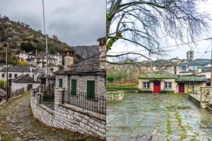 Ιδανικό για βροχερά σκηνικά: Το ελληνικό χωριό χωρίς αυτοκίνητα και με τα πανύψηλα αρχοντικά (video)