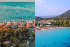 Ένα «διαμάτι» στην Αττική: Η καταγάλανη παραλία με τα κρυστάλλινα νερά που θυμίζει ελληνικό νησί (video)