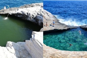Εξωπραγματική ομορφιά: Η ελληνική παραλία με τα γαλαζοπράσινα νερά που χαρακτηρίστηκε «φυσική πισίνα»