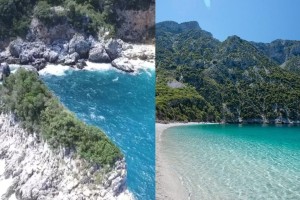 Λευκή άμμος και γαλαζοπράσινα νερά: Η μαγευτική παραλία 1 ώρα από την Αθήνα που δεν θα βρεις ποτέ κύμα 