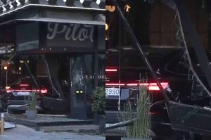 Τροχαίο στη Συγγρού: Αυτοκίνητο με «τρελή» πορεία έπεσε πάνω σε καφετέρια (video)