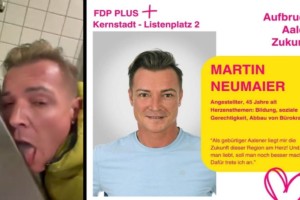 Martin Neumaier: Στέλεχος των Φιλελευθέρων στη Γερμανία γλείφει δημόσια τουαλέτα και το πιγκάλ