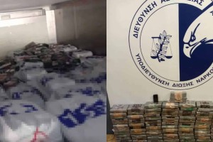 Πειραιάς: Εντοπίστηκαν πάνω απο 100 κιλά κοκαΐνης σε κιβώτιο με κατεψυγμένα καλαμαράκια - Φωτογραφίες και βίντεο από την κατάσχεση