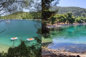 Εξωτικός παράδεισος: Η παραλία με τα καταπράσινα νερά και την παραμυθένια θέα στο πιο μυθικό νησί της Ελλάδας