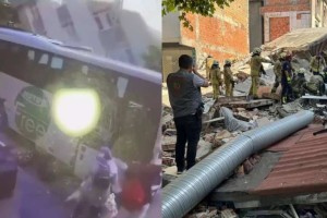 Τραγωδία στην Κωνσταντινούπολη: Ένας νεκρός από την κατάρρευση κτιρίου - Καρέ καρέ η στιγμή που πέφτει σαν χάρτινος πύργος (video)