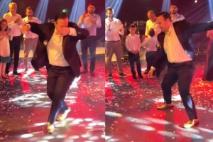 Άντρας με τα όλα του ο Μαυρίκιος Μαυρικίου: Χόρεψε βαρύ ζεϊμπέκικο στο γλέντι του γάμου της αδερφής του (video)
