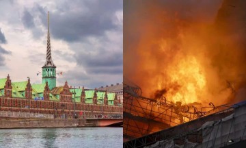 Σοκ στην Κοπεγχάγη: Φωτιά «τέρας» στο Παλιό Χρηματιστήριο - «Είναι η δική μας Παναγία των Παρισίων» (video)