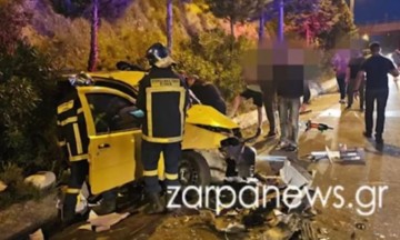 Σφοδρό τροχαίο στα Χανιά: Νεκρός άνδρας μετά από μετωπική σύγκρουση δύο ΙΧ (video)