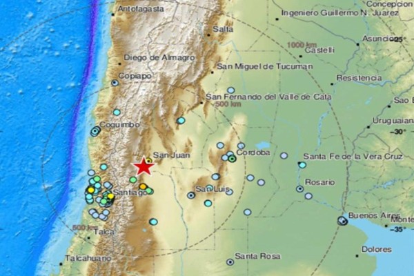 Ισχυρός σεισμός στην Αργεντινή