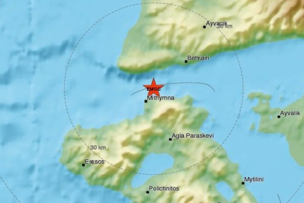 Νέος ισχυρός σεισμός στη Λέσβο