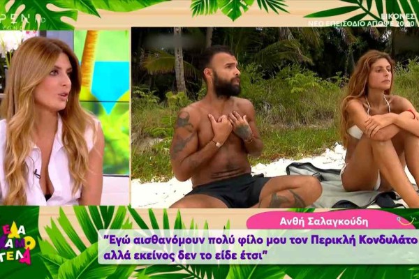 Survivor 4: «Βόμβα» Σαλαγκούδη για Περικλή - «Ήθελε να με βάλει να τσακωνόμαστε on camera»