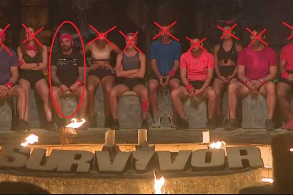 Survivor 4: Ο τελευταίος επιζών! Ο Τριαντάφυλλος είναι ο μοναδικός παίκτης που παρέμεινε από την ομάδα των Διασήμων!