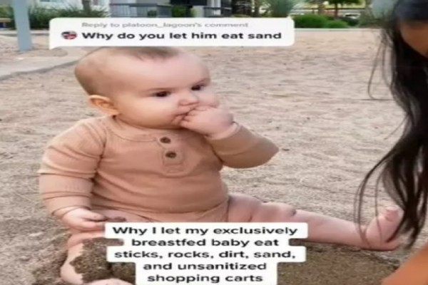 22χρονη βίγκαν μητέρα δίνει στο μωράκι της να τρώει χώμα και πέτρες για να χτίσει ανοσοποιητικό (Video)