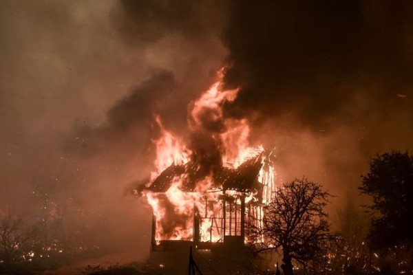 Φωτιά στη Μάνη: Ολονύχτια μάχη με τις φλόγες - Επιχειρούν εναέρια μέσα
