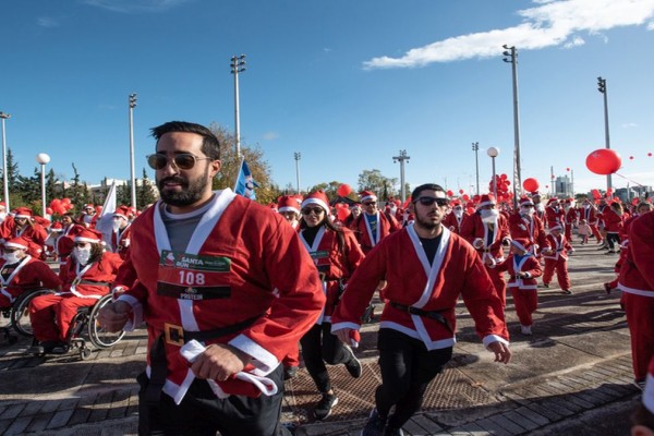 To 7o Santa Run έφερε τα Χριστούγεννα στο Ο.Α.Κ.Α «Σπύρος Λούης»