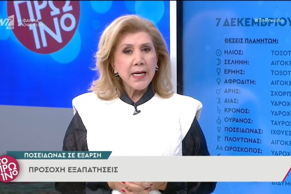 «Καμπανάκι» από τη Λίτσα Πατέρα: Προσοχή στις άσχημες ώρες που έρχονται για αυτά τα ζώδια