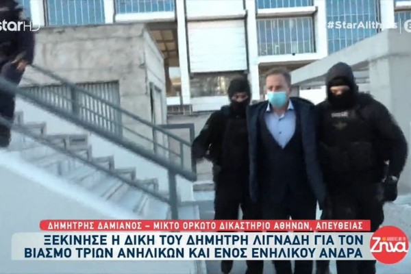 Προκλητικός ο Δημήτρης Λιγνάδης στο δικαστήριο: «Είμαι αθώος, αρνούμαι όλες τις κατηγορίες» (video)