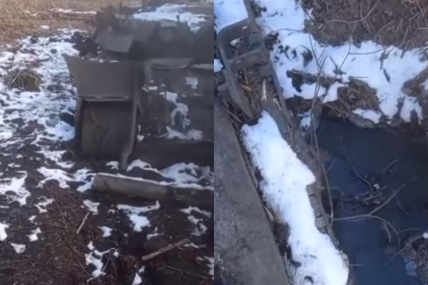 Βίντεο που σοκάρει! Ρωσικά τανκς βυθίζονται στους ουκρανικούς βάλτους (video)