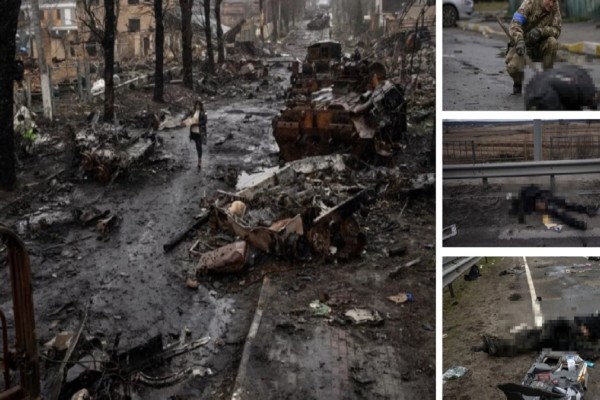Αποτροπιασμός από τις θηριωδίες των Ρώσων στην Μπούκα: Ομαδικοί τάφοι και άμαχοι νεκροί με δεμένα χέρια στους δρόμους - Σοκαριστικές εικόνες