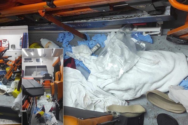 Νέα ντροπιαστική επίθεση σε διασώστες του ΕΚΑΒ: Γυναίκα έκανε... γης μαδιάμ ασθενοφόρο (photos)