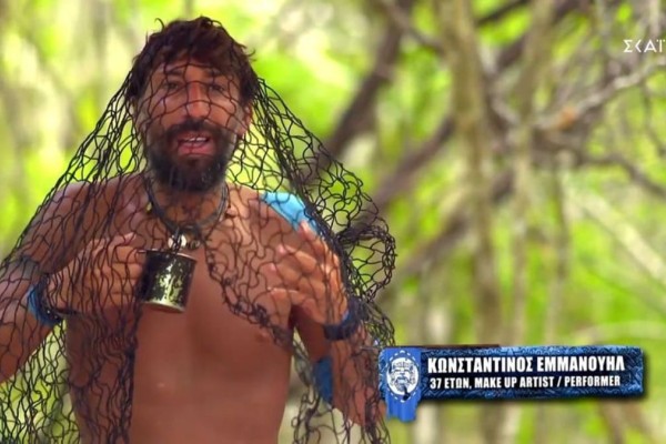 Survivor 5 - Επικός Κωνσταντίνος Εμμανουήλ: Έβαλε πέπλο για τον γάμο Βρισηίδας και Μαρτίκα - «Είναι όλο λάθος» (Video)