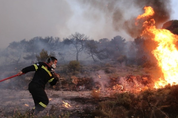 Συναγερμός στην Αργολίδα: Φωτιά στην περιοχή Πουλακίδα