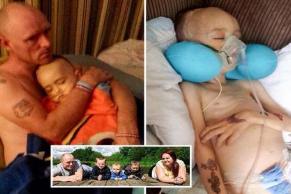 7χρονος με καρκίνο λίγο πριν εκπνεύσει στην αγκαλιά του πατέρα του ζήτησε να τον βγάλει μια τελευταία φωτογραφία! Θα δακρύσετε