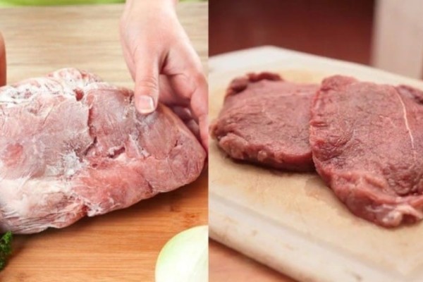Ξεχάστε το φούρνο μικροκυμάτων: Αυτός είναι ο καλύτερος τρόπος για να ξεπαγώσετε το κρέας (video)