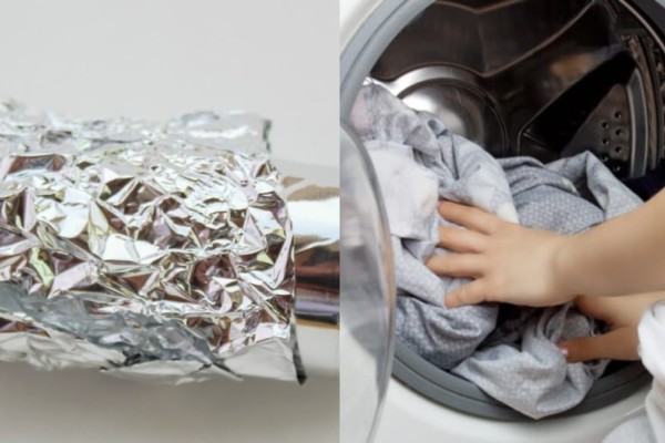 Το κόλπο με το αλουμινόχαρτο στο πλυντήριο για αστραφτερά ρούχα από καθαριότητα