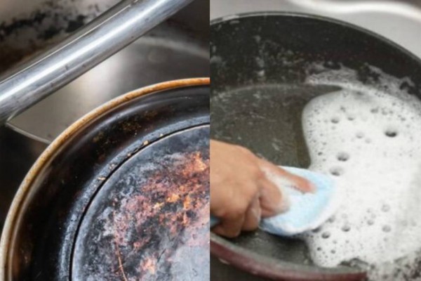 Αντικολλητικά σκεύη: Αυτός είναι ο έξυπνος τρόπος με μαγειρική σόδα και ένα υλικό για αστράφτουν από καθαριότητα