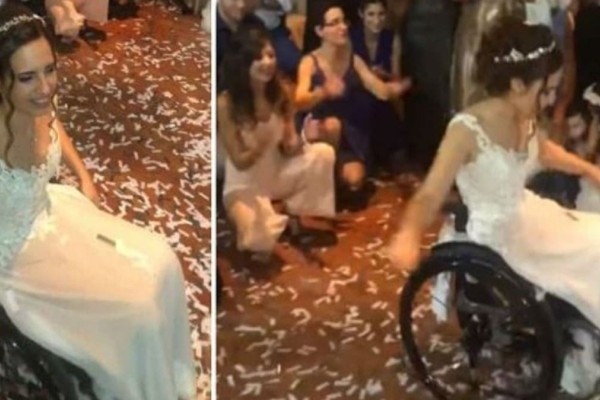 Το πιο μερακλίδικο ζεϊμπέκικο που έχετε δει: Ελληνίδα νύφη σε αναπηρικό αμαξίδιο «λύγισε» το διαδίκτυο με το χορό της (Video)