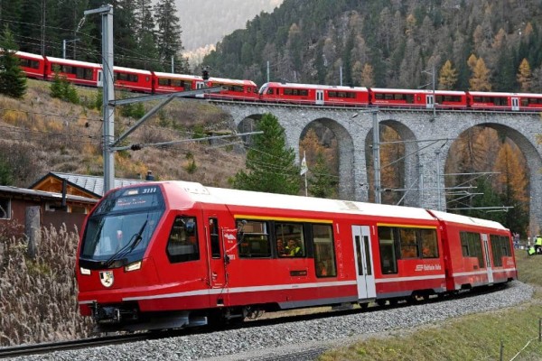 Έσπασε όλα τα Ρεκόρ Γκίνες η Ελβετία: Το μεγαλύτερο επιβατικό τρένο μέχρι σήμερα (video)