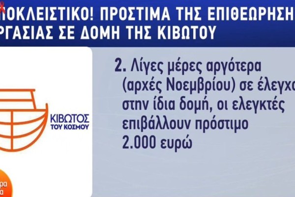 Κιβωτός του Κόσμου: Η δομή έπαιρνε για νοίκι όλο τον μισθό υπαλλήλου της - Αποκαλύψεις για αδήλωτη εργασία & παράβαση των ωραρίων απασχόλησης (Video)