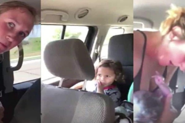 35χρονος τραβάει με κάμερα τη γυναίκα του να γεννάει στο αυτοκίνητο - Τα παιδιά κοιτούσαν έντρομα