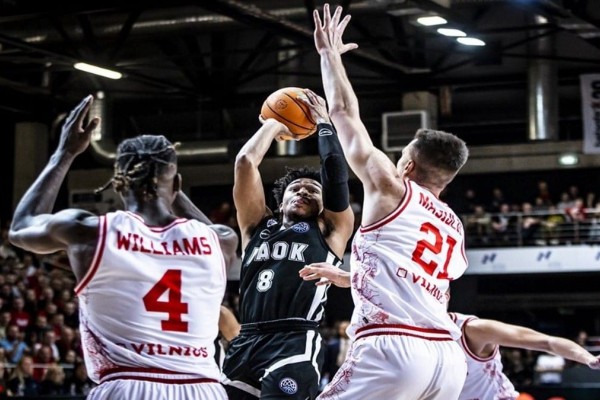 Basketball Champions League: Με κατεβασμένα τα χέρια ο ΠΑΟΚ στη Λιθουανία (video)