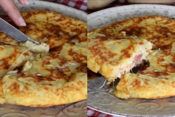 Άρωμα Ιταλίας: Η viral συνταγή για πατατο-βόμβα στο τηγάνι με αλλαντικά και τυρί!