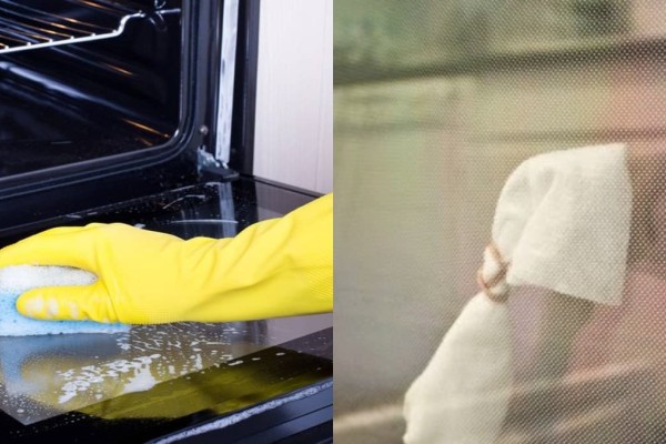 «Άστραψε» από καθαριότητα: Πώς να καθαρίσετε το τζάμι του φούρνου σε λιγότερο από 1 λεπτό