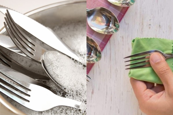 Μαχαιροπίρουνα «καθρέφτης»: Το κόλπο με την μαγειρική σόδα και 3 ακόμα υλικά για να τα κάνετε σαν καινούργια