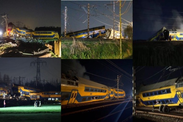 Εκτροχιασμός τρένου στην Ολλανδία: Επιβατική αμαξοστοιχία με 50 επιβαίνοντες χτύπησε σε μηχάνημα - Τουλάχιστον ένας νεκρός και πολλοί σοβαρά τραυματίες (photo-video)