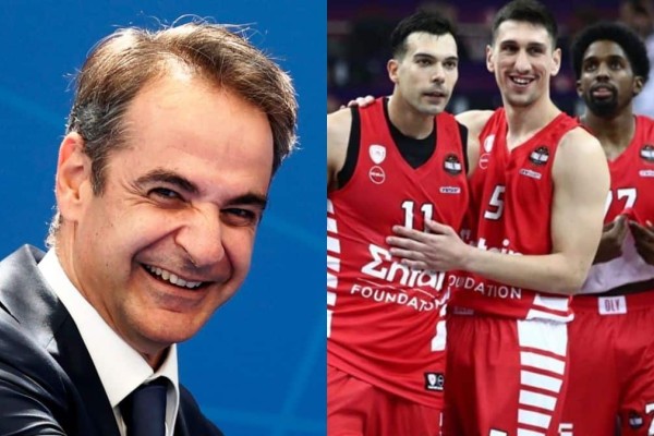 Ολυμπιακός: Ο Κυριάκος Μητσοτάκης ευχήθηκε στους Ερυθρόλευκους για την πρόκριση  στον τελικό του Final 4
