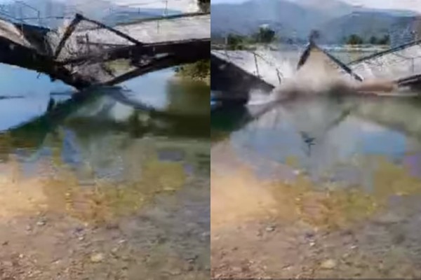 Γέφυρα κατέρρευσε στην Άρτα - Συγκλονιστικό βίντεο ντοκουμέντο (video)